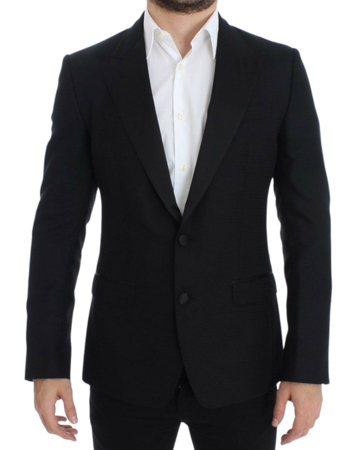 Black wool silk SICILIA blazer - X excelência