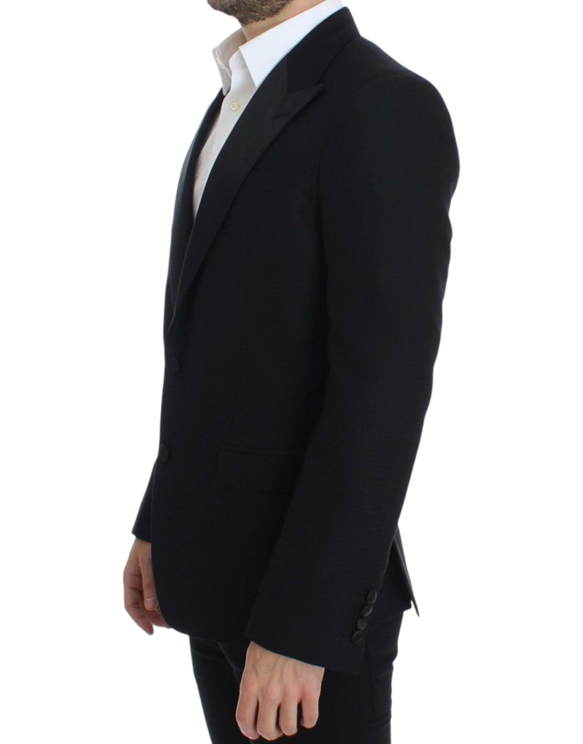 Black wool silk SICILIA blazer - X excelência