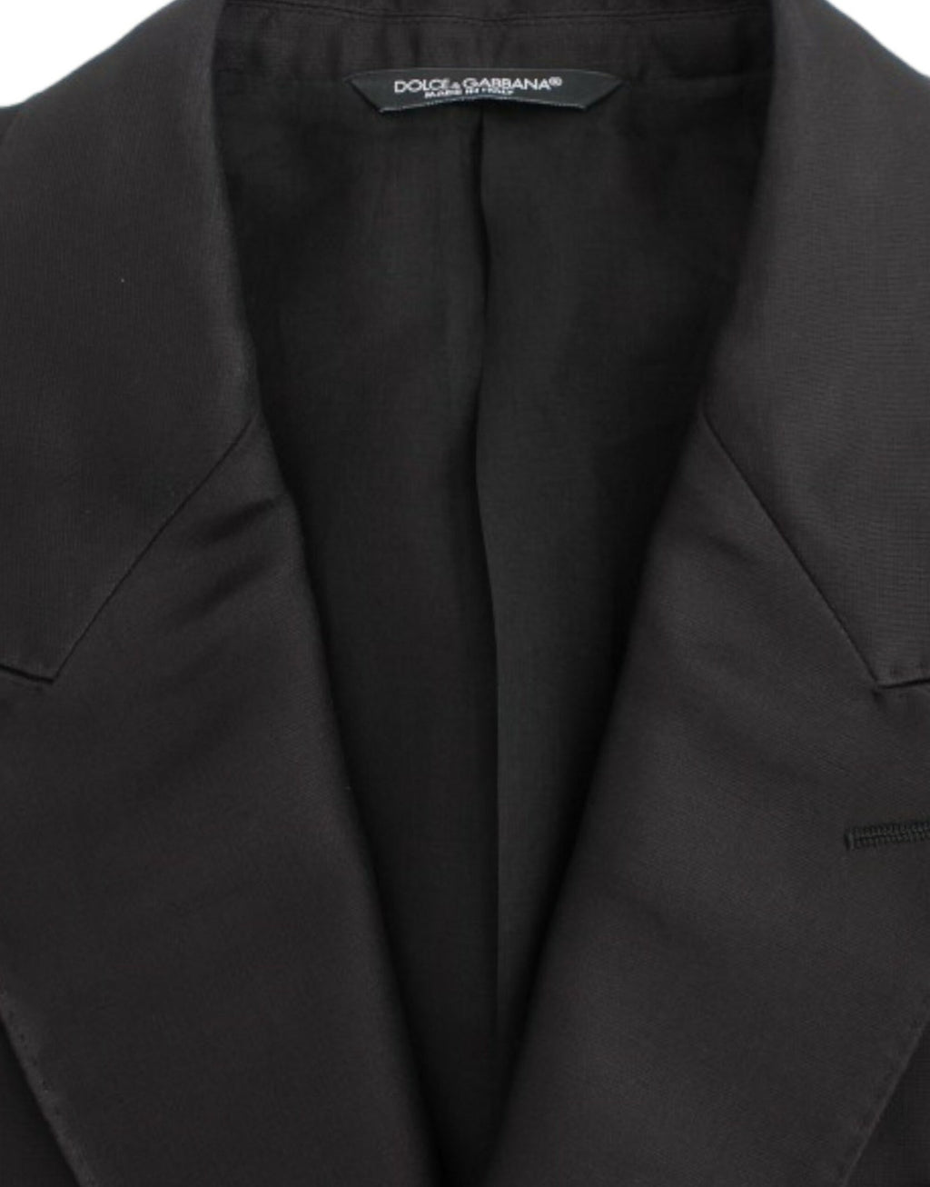 Black silk slim fit blazer - X excelência