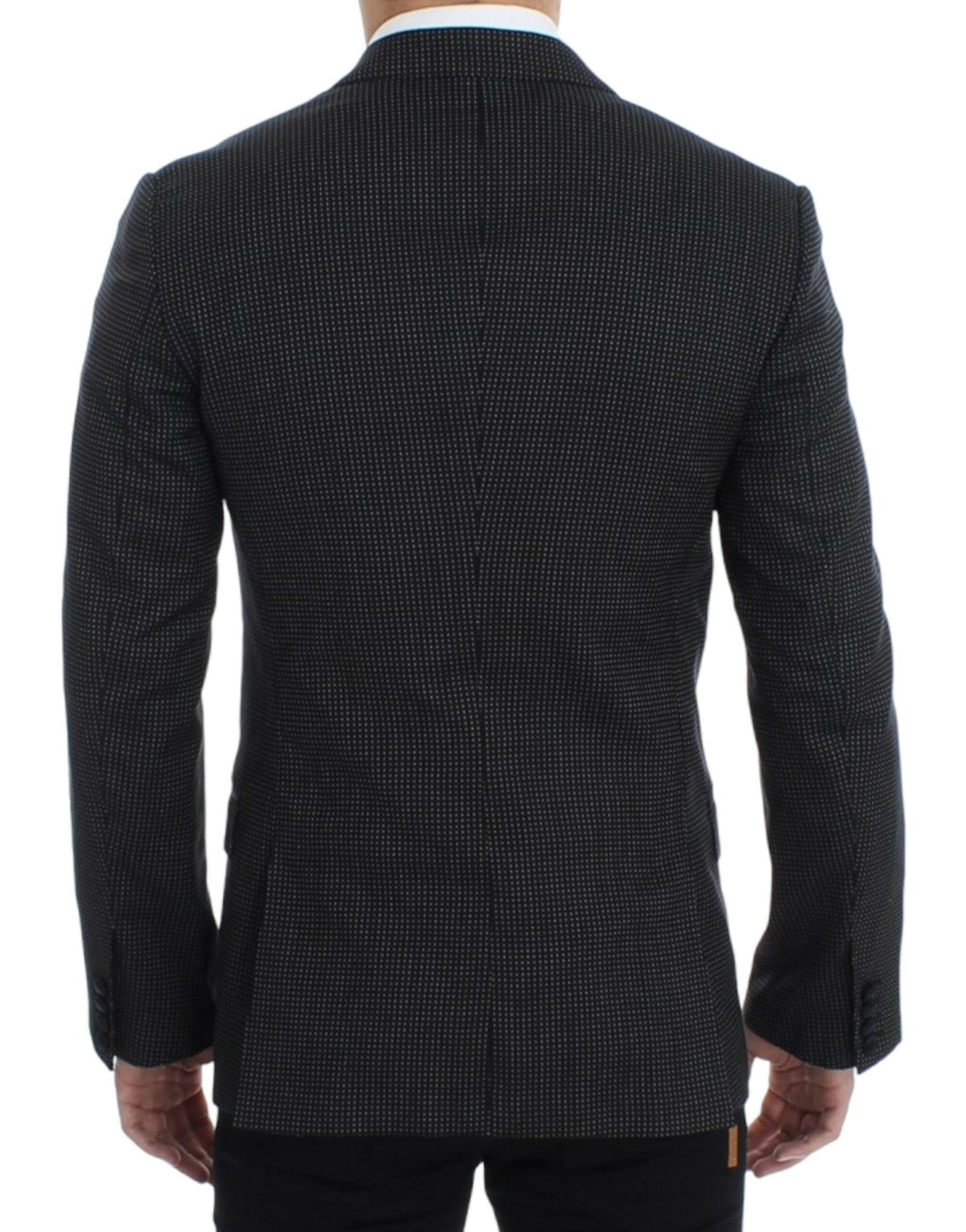Dark Gray Wool Silk Slim MARTINI Jacket Blazer - X excelência