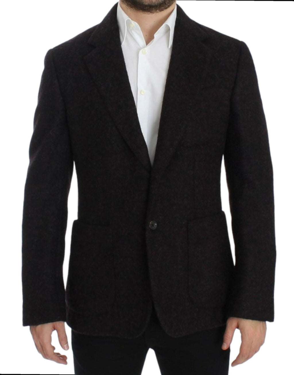 Bordeaux alpaga two button blazer - X excelência