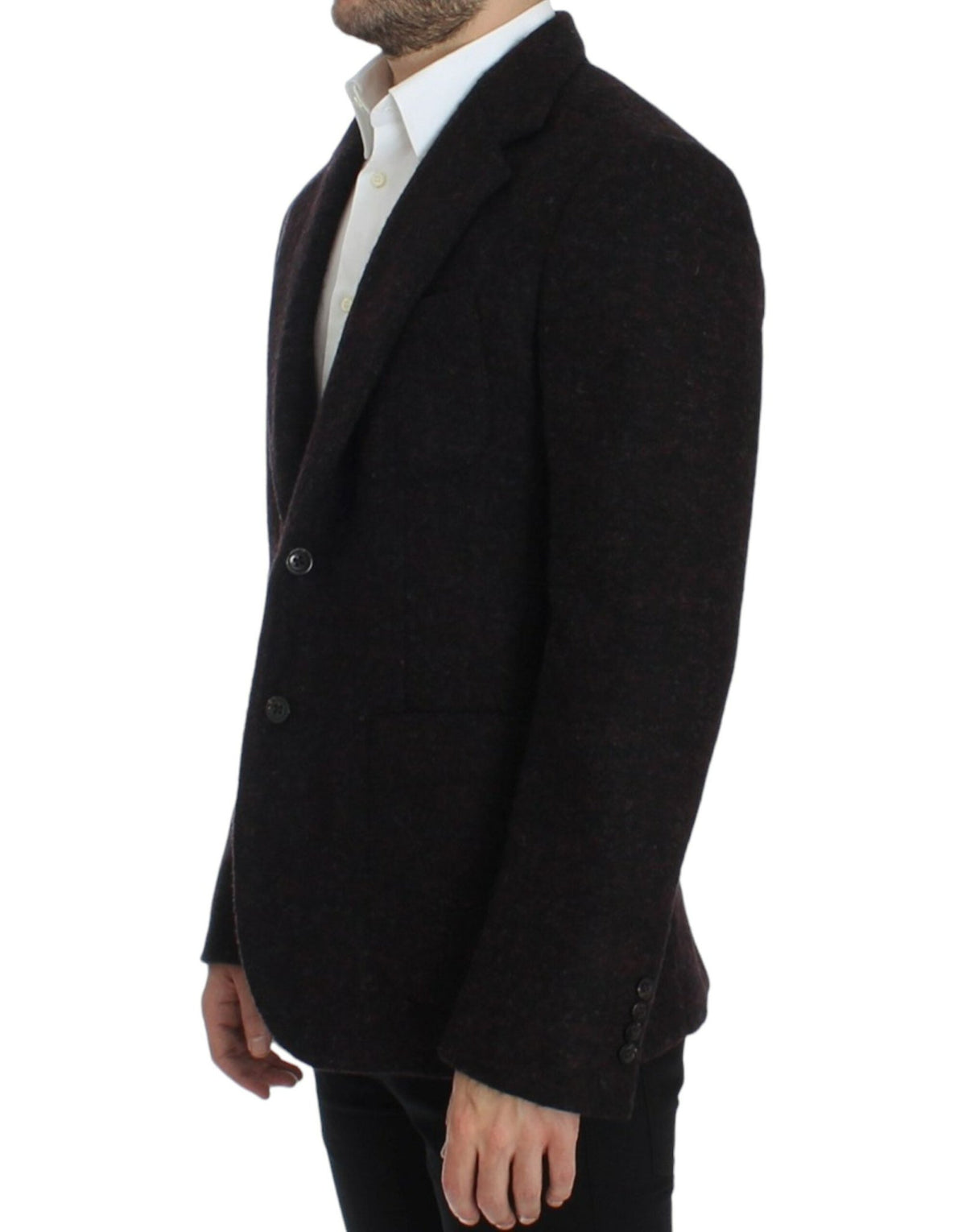 Bordeaux alpaga two button blazer - X excelência