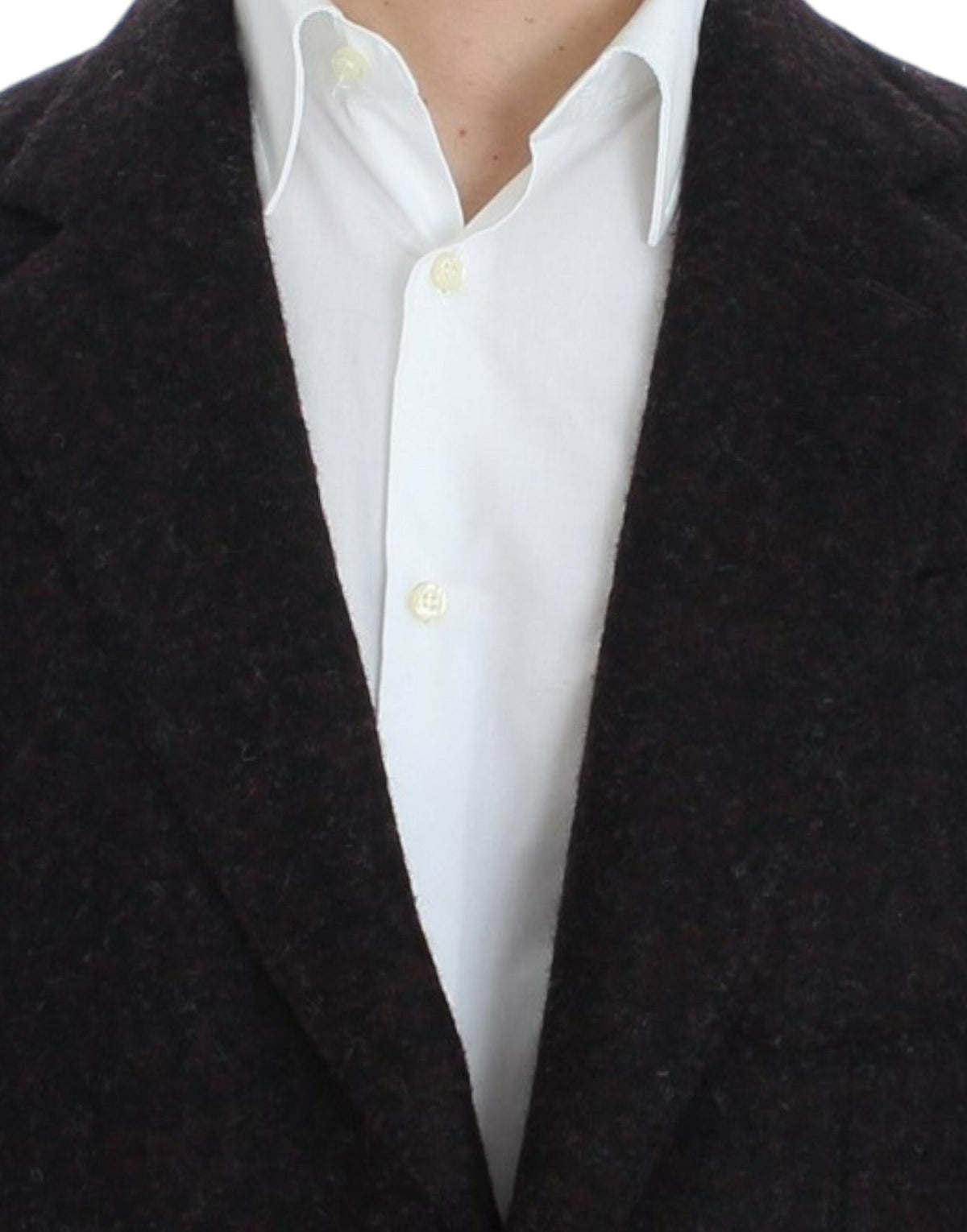 Bordeaux alpaga two button blazer - X excelência
