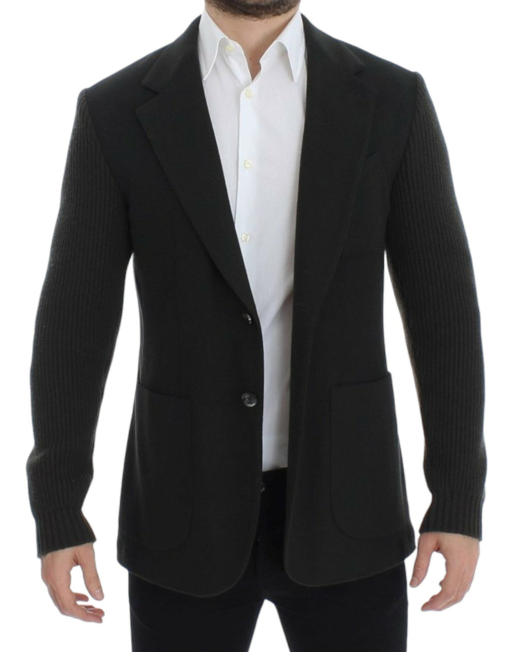 Green cashmere two button blazer - X excelência