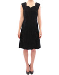 Black floral lace sicily runway dress - X excelência