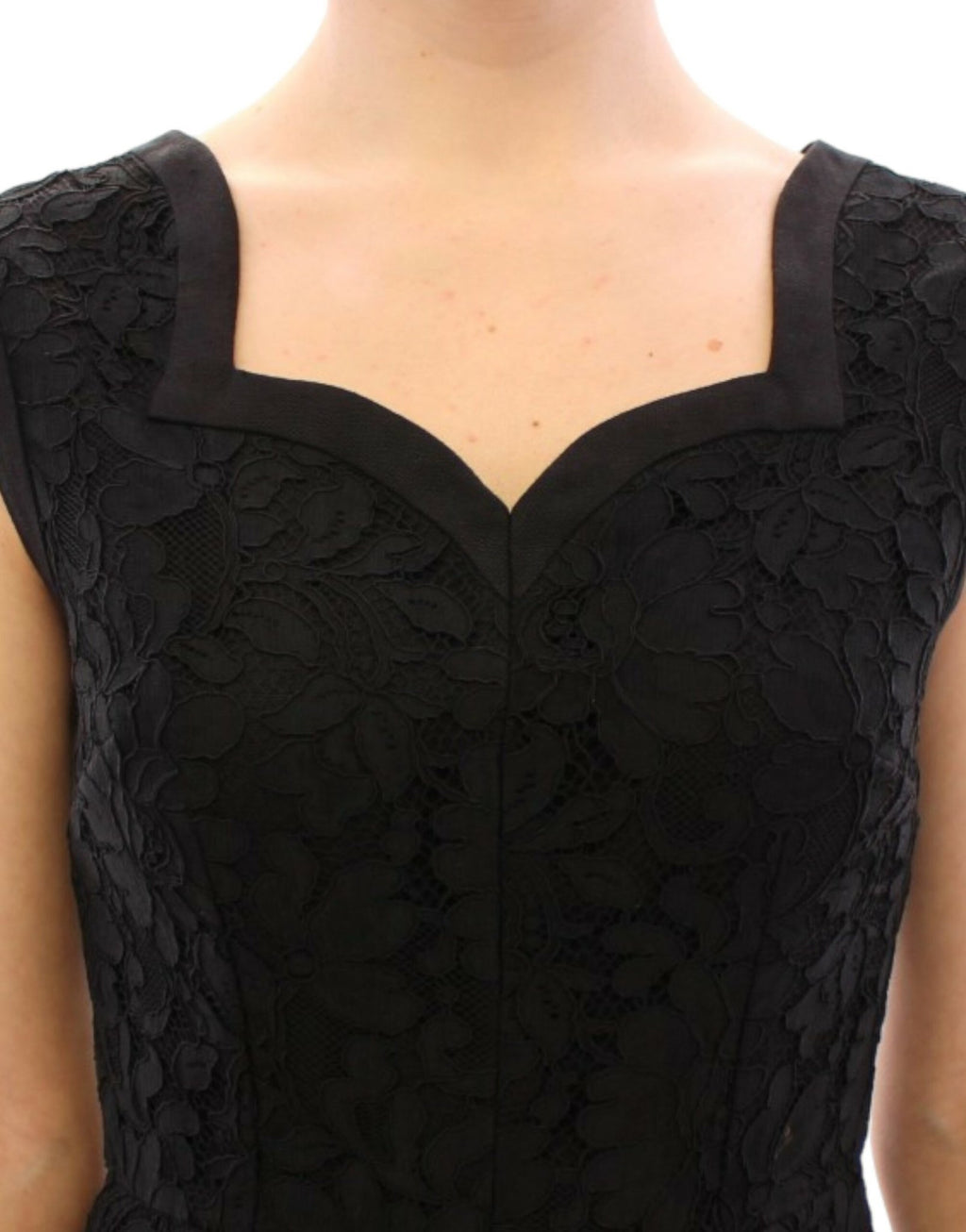 Black floral lace sicily runway dress - X excelência