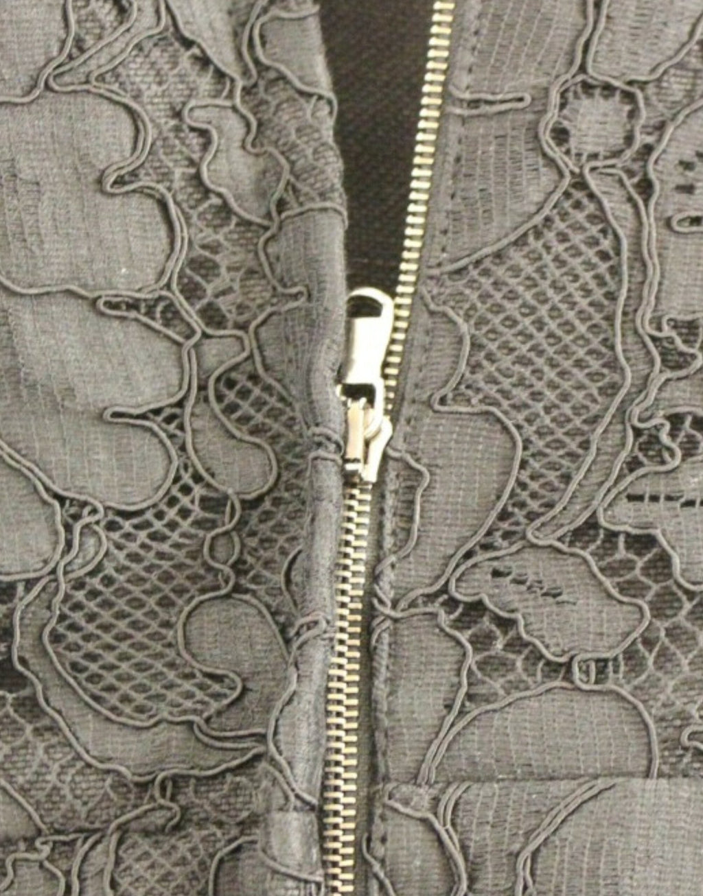 Black floral lace sicily runway dress - X excelência