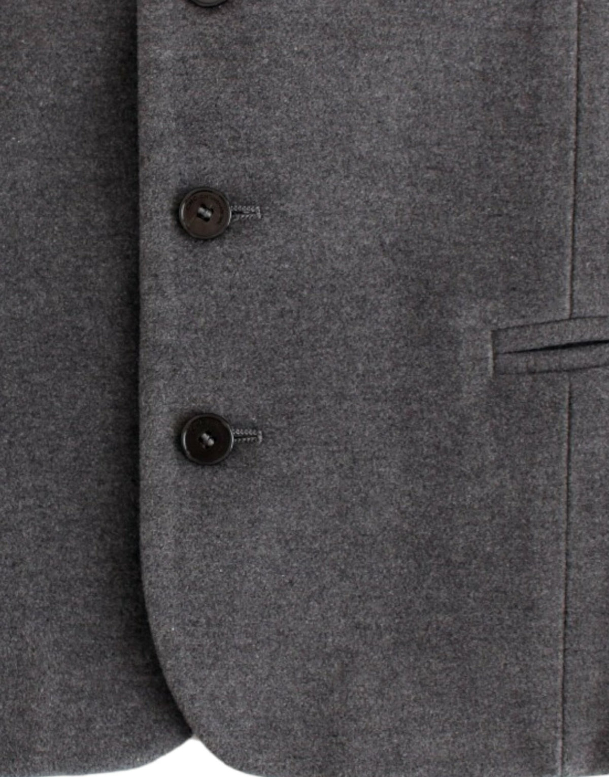 Gray cotton blend casual vest - X excelência