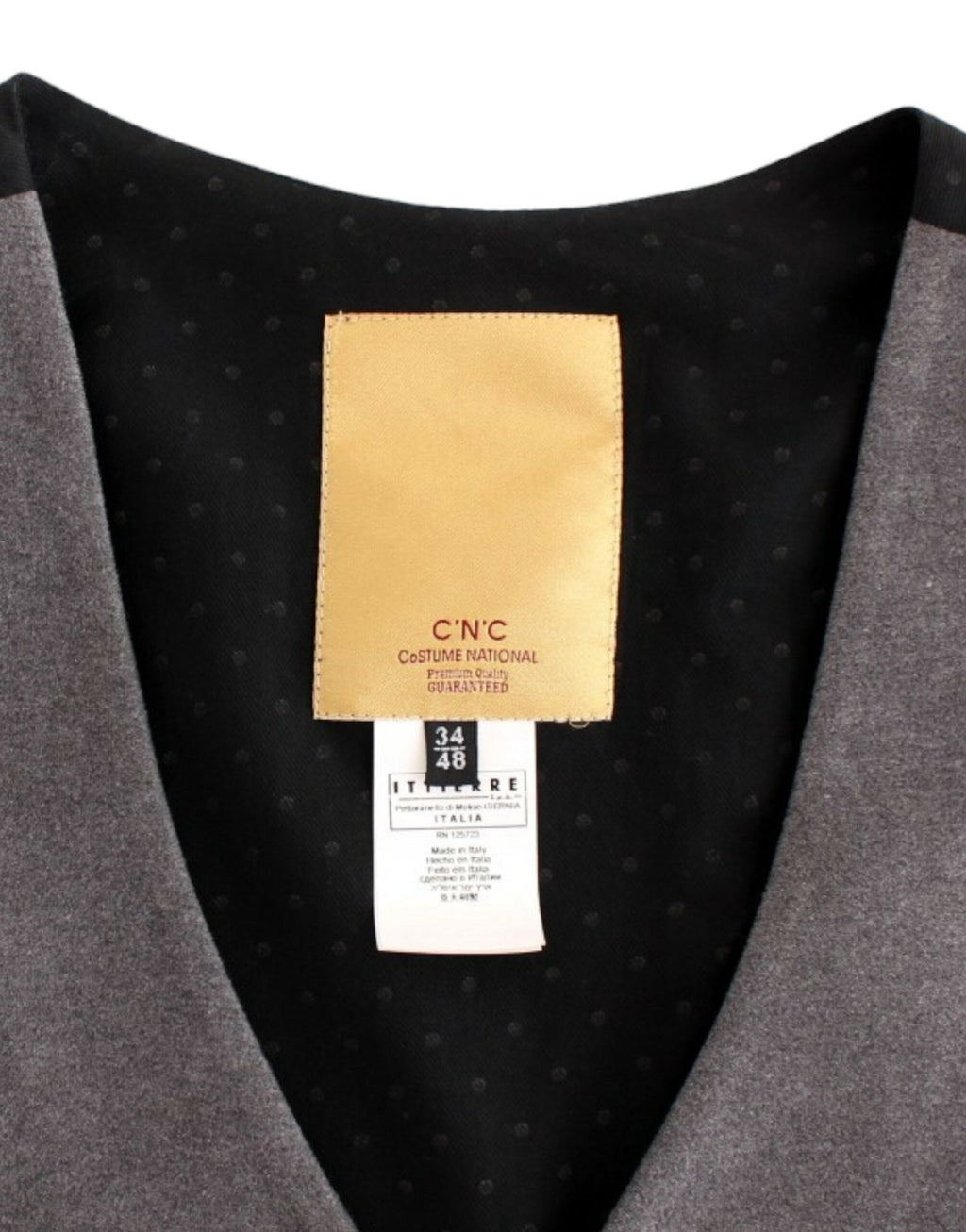 Gray cotton blend casual vest - X excelência
