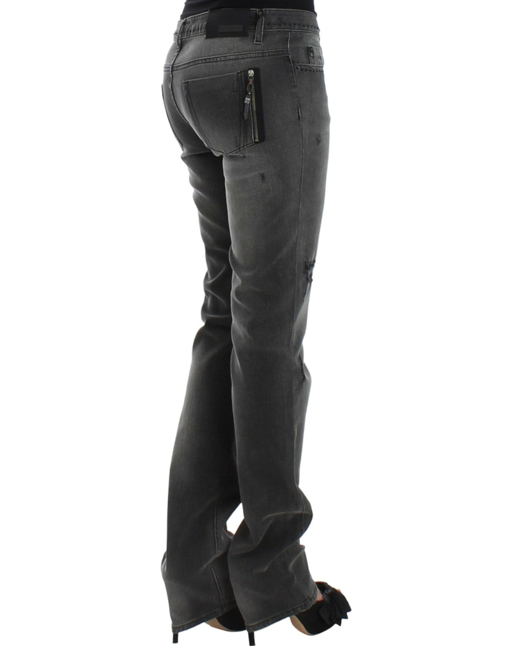 Gray straight leg jeans - X excelência