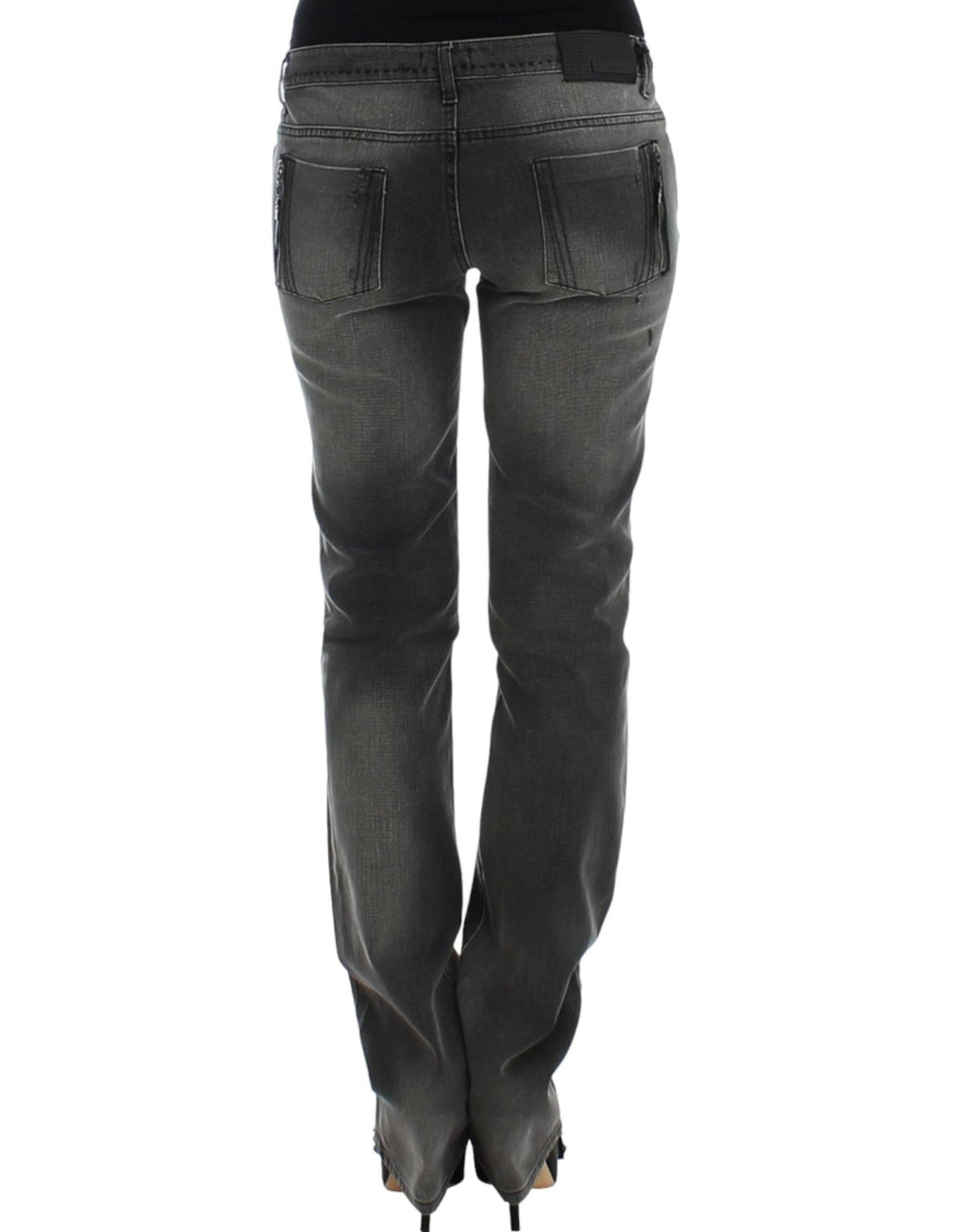 Gray straight leg jeans - X excelência