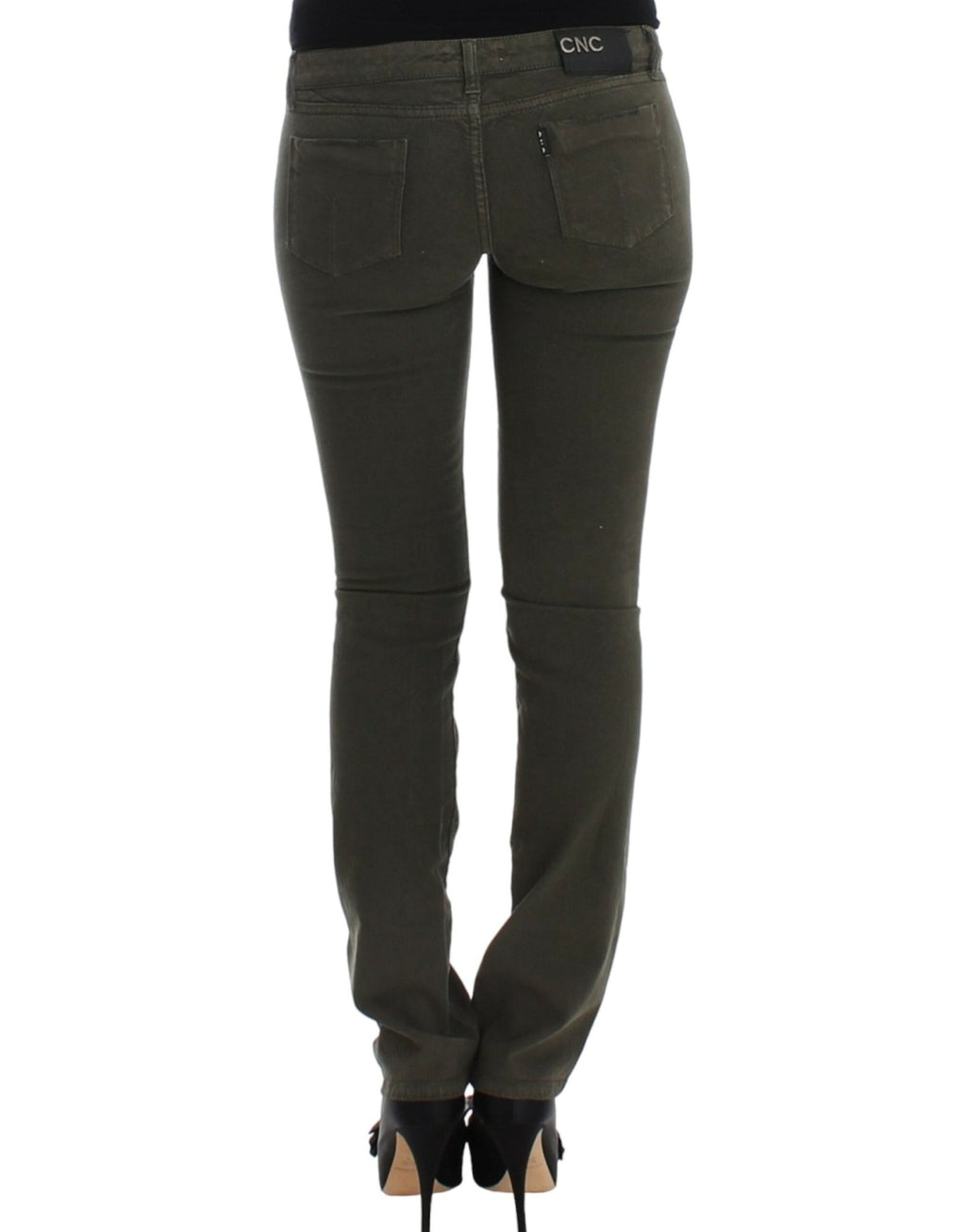 Green slim leg jeans - X excelência