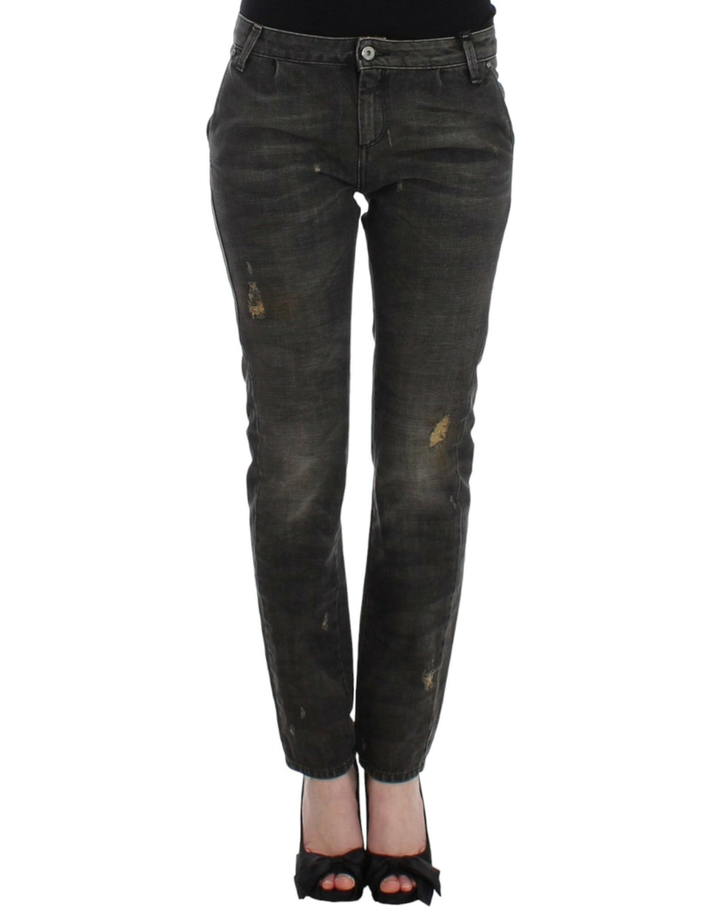 Gray distressed jeans - X excelência