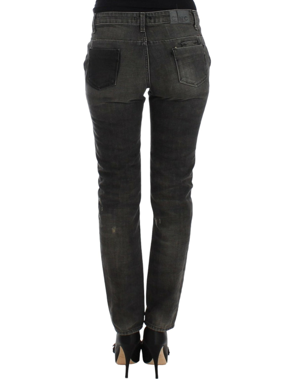 Gray distressed jeans - X excelência