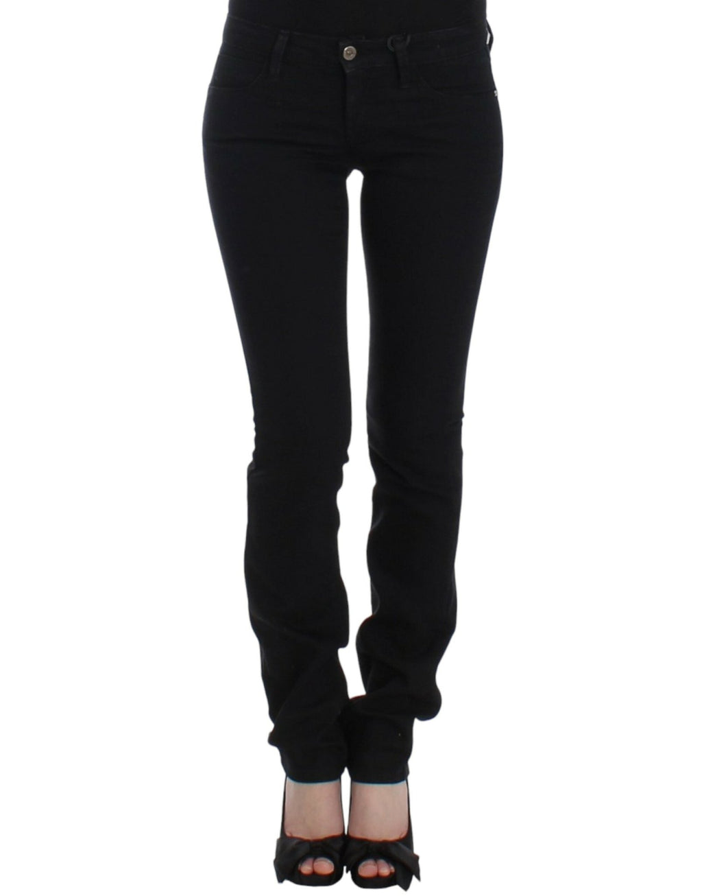 Black straight leg jeans - X excelência