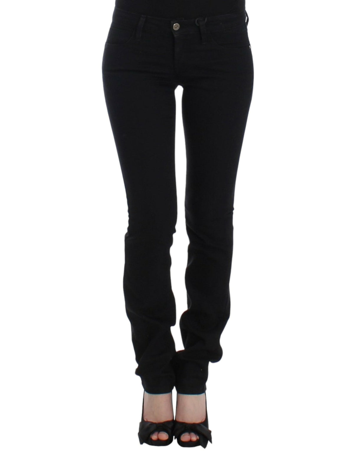 Black straight leg jeans - X excelência