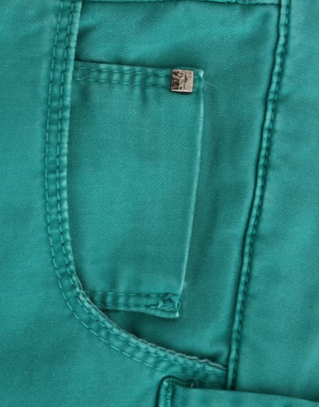 Green straight leg jeans - X excelência