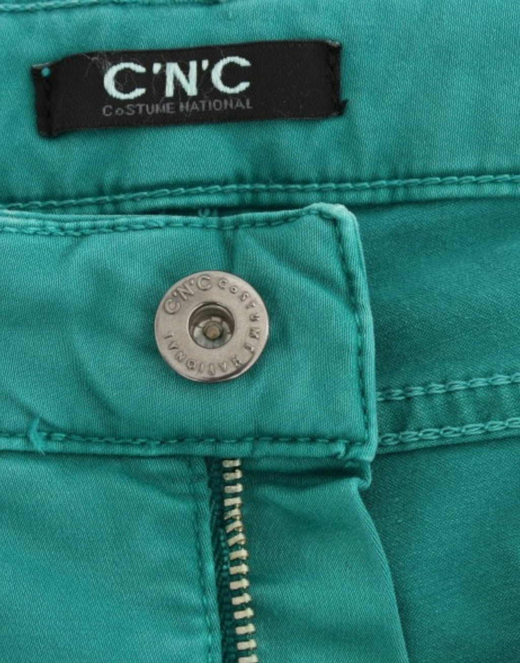 Green straight leg jeans - X excelência