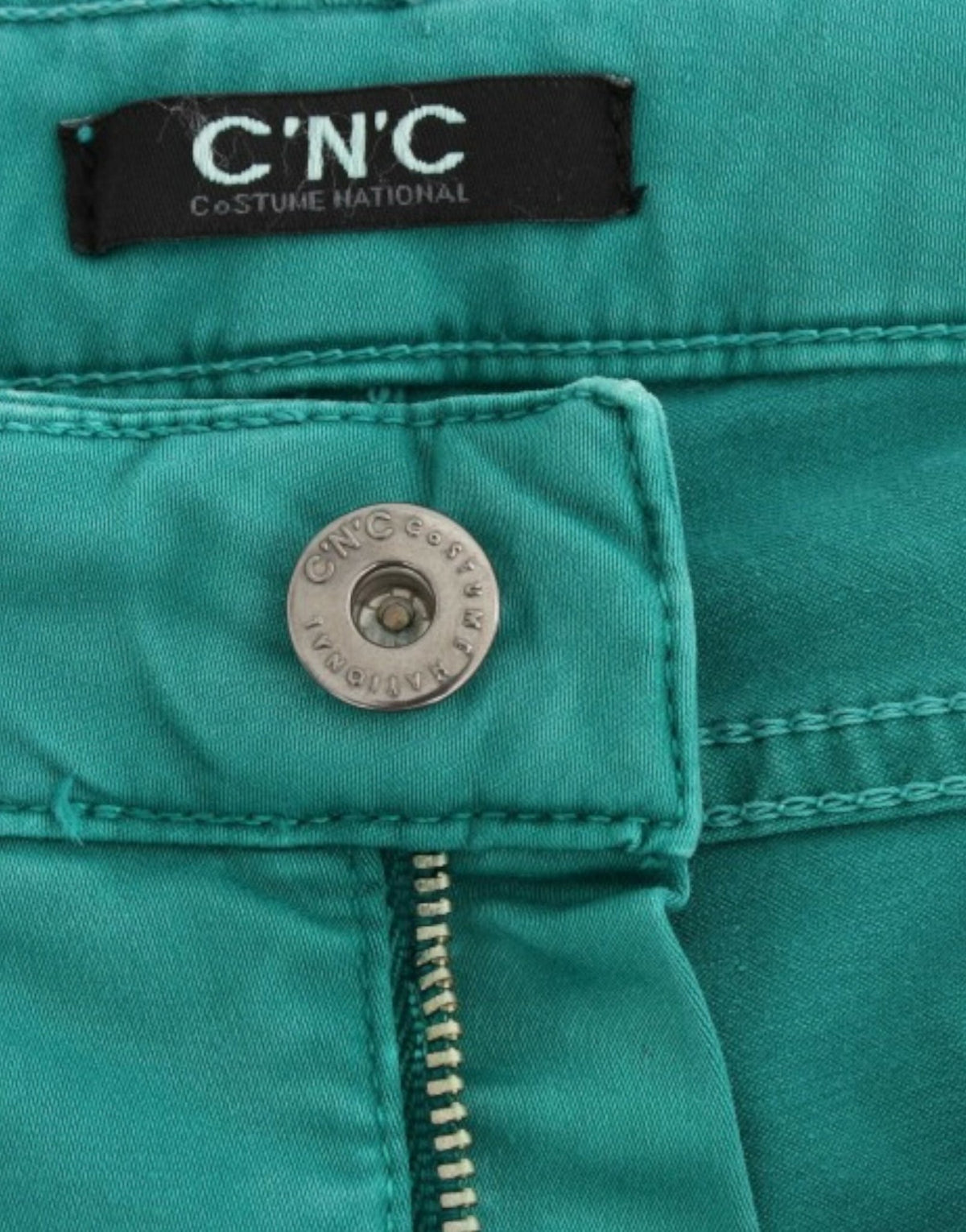 Green straight leg jeans - X excelência
