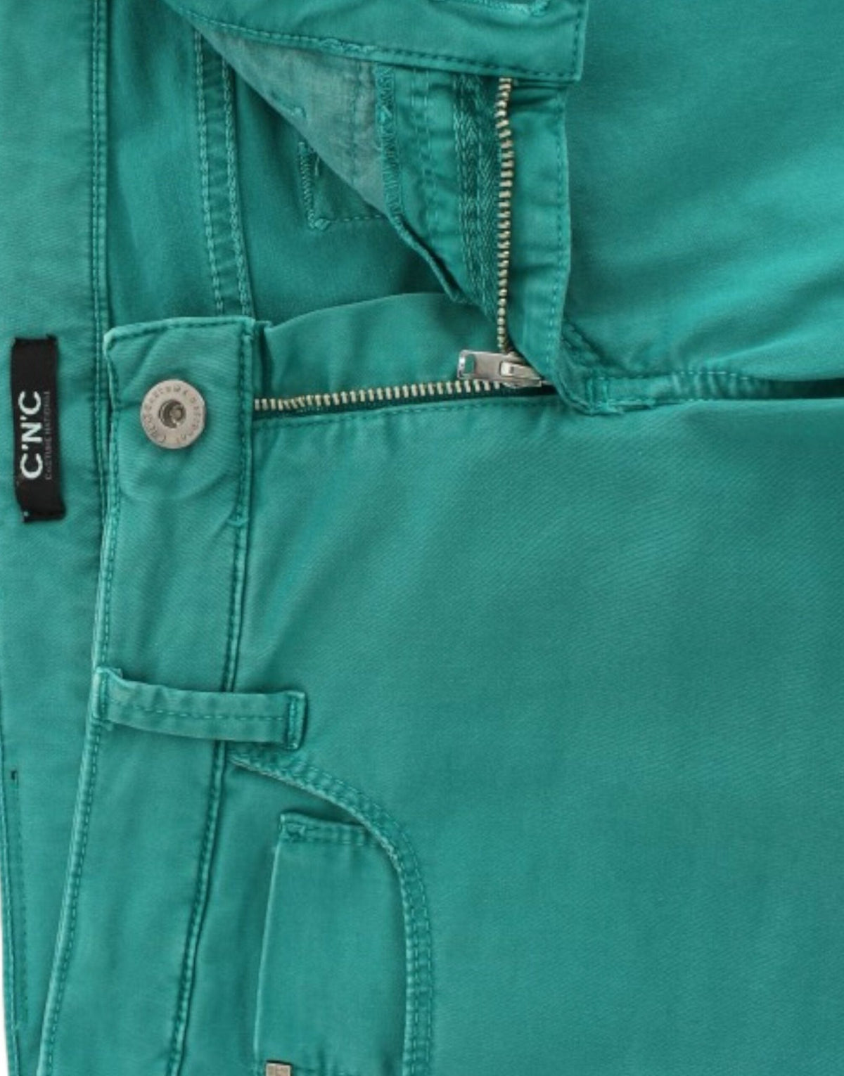 Green straight leg jeans - X excelência
