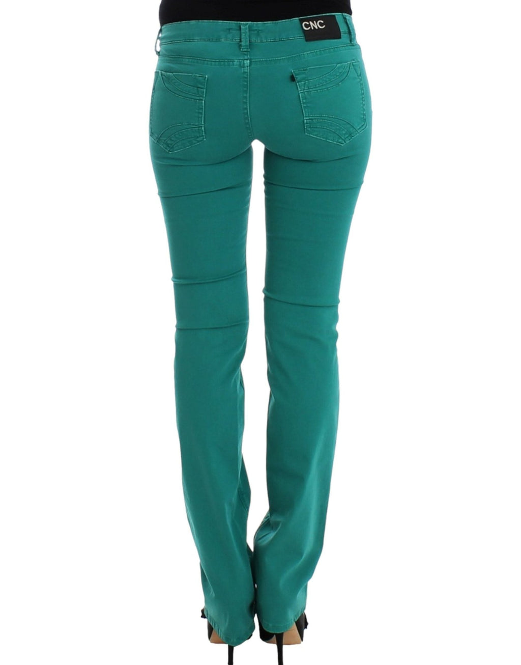 Green straight leg jeans - X excelência