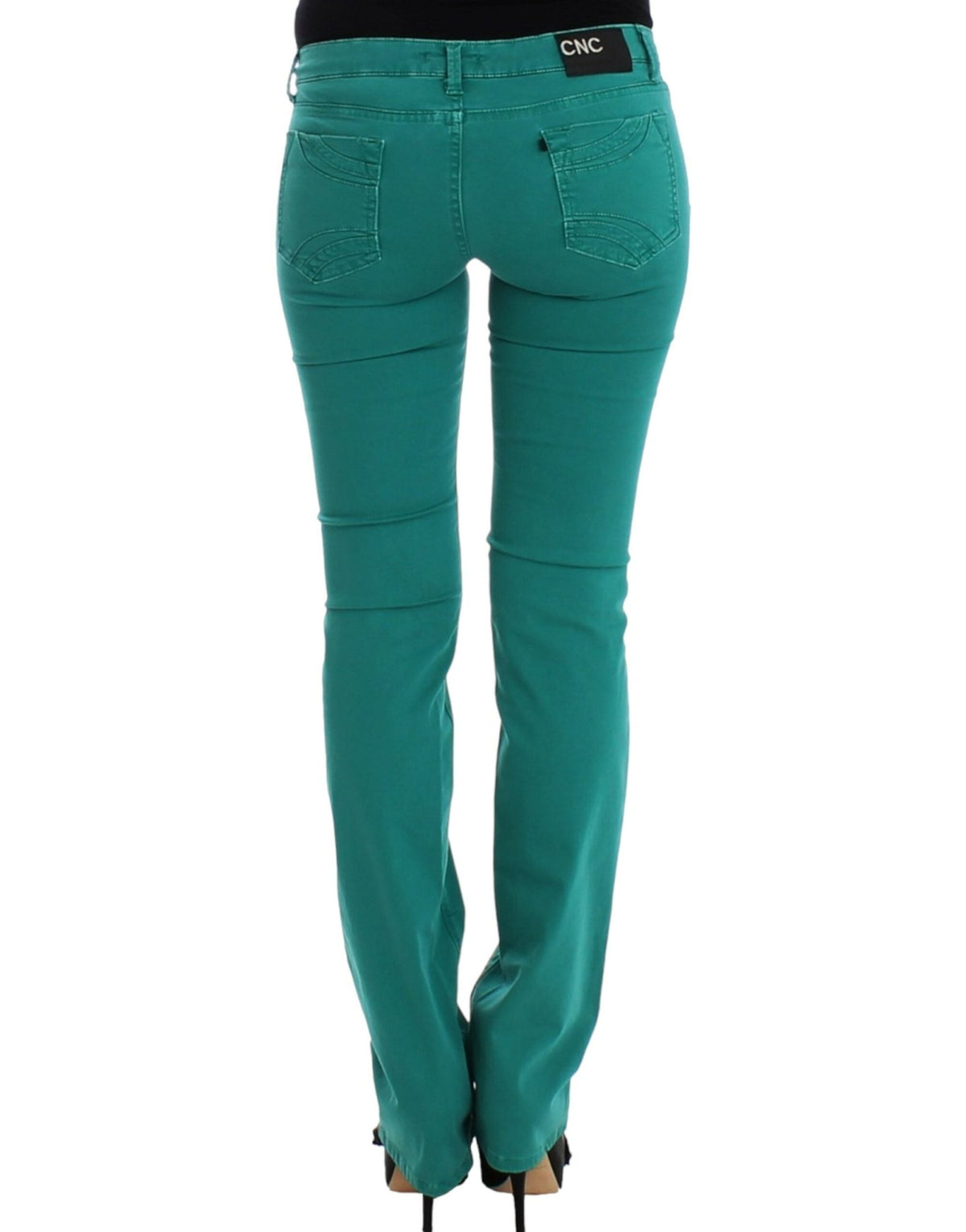 Green straight leg jeans - X excelência
