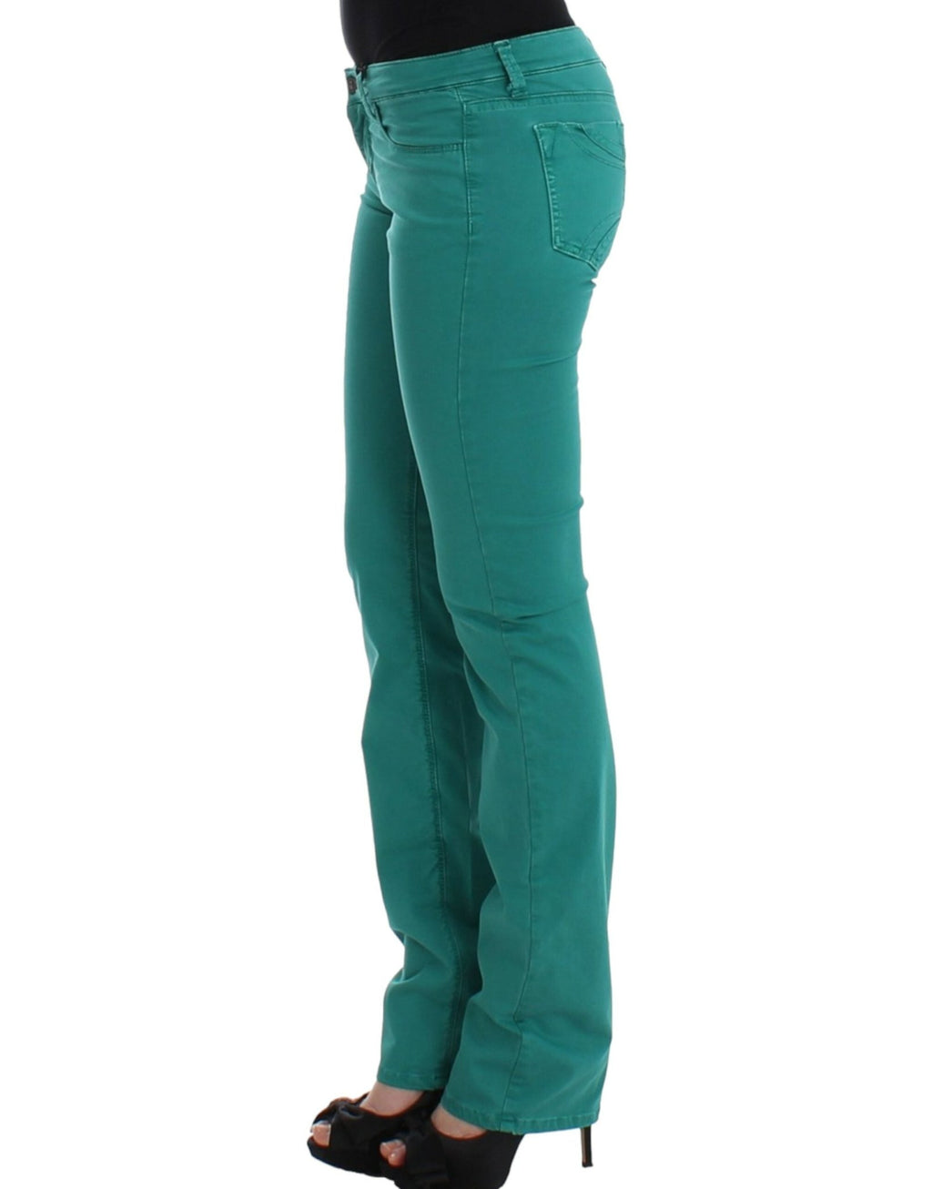 Green straight leg jeans - X excelência