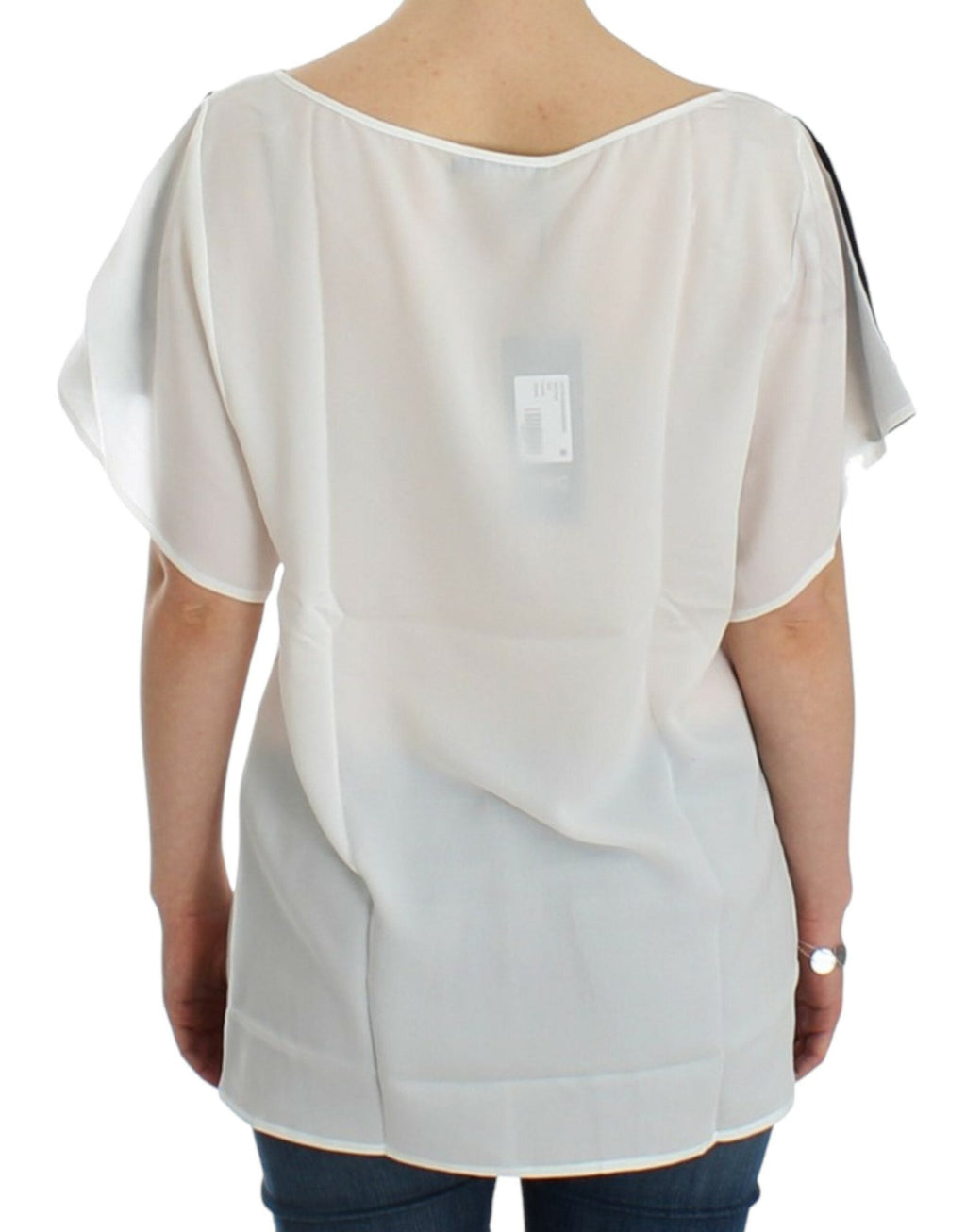 White motive print blouse - X excelência