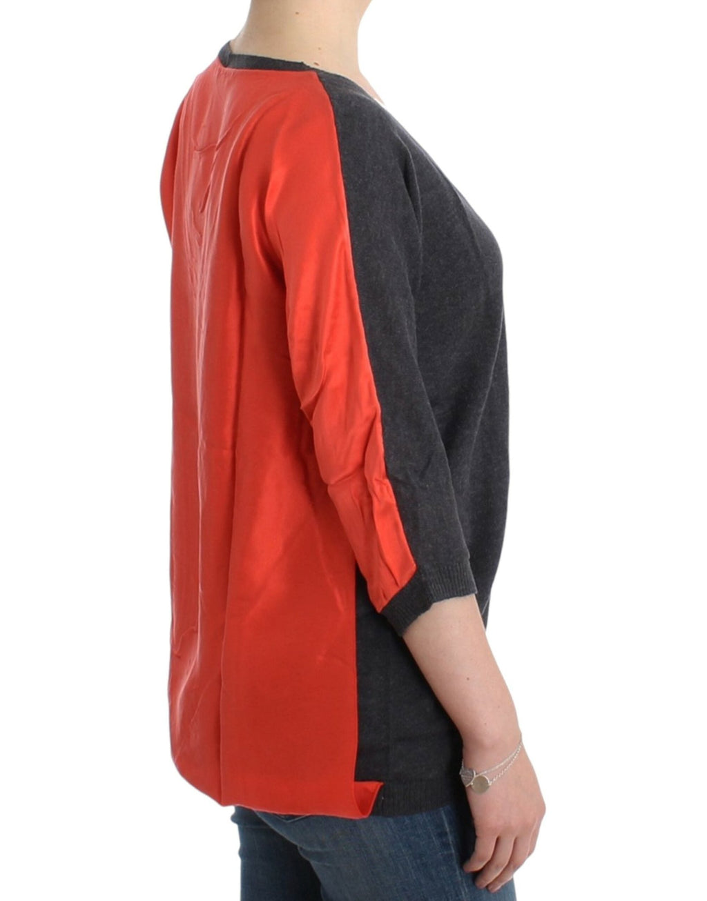 Gray short sleeved sweater - X excelência