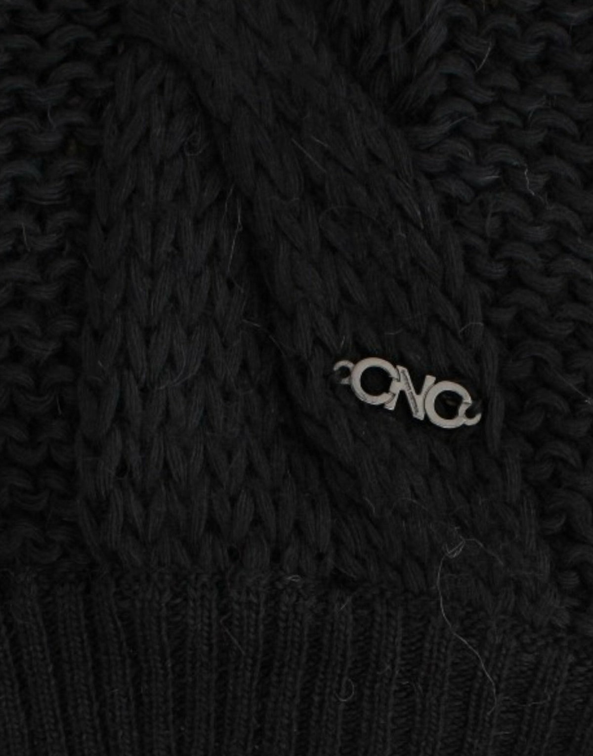 Black sleeveless knitted cardigan - X excelência