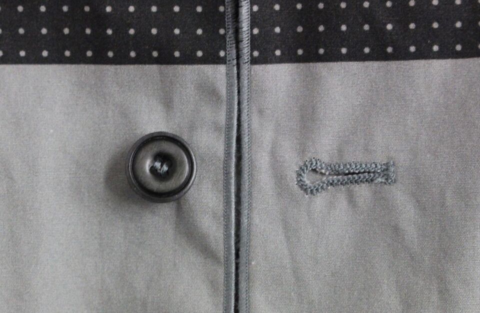 Gray Polka Dot Dress Vest Gilet Weste - X excelência