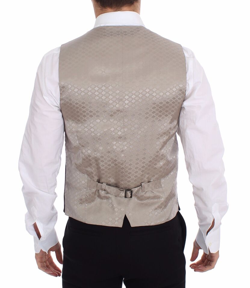 Black Cotton Dress Vest Blazer Jacket - X excelência