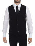 Black Cotton Dress Vest Blazer Jacket - X excelência