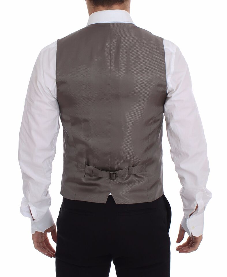 Beige Cotton Dress Vest Blazer Jacket - X excelência