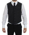 Gray Wool Blend Vest Gilet Weste - X excelência