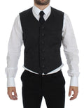 Gray Wool Blend Vest Gilet Weste - X excelência