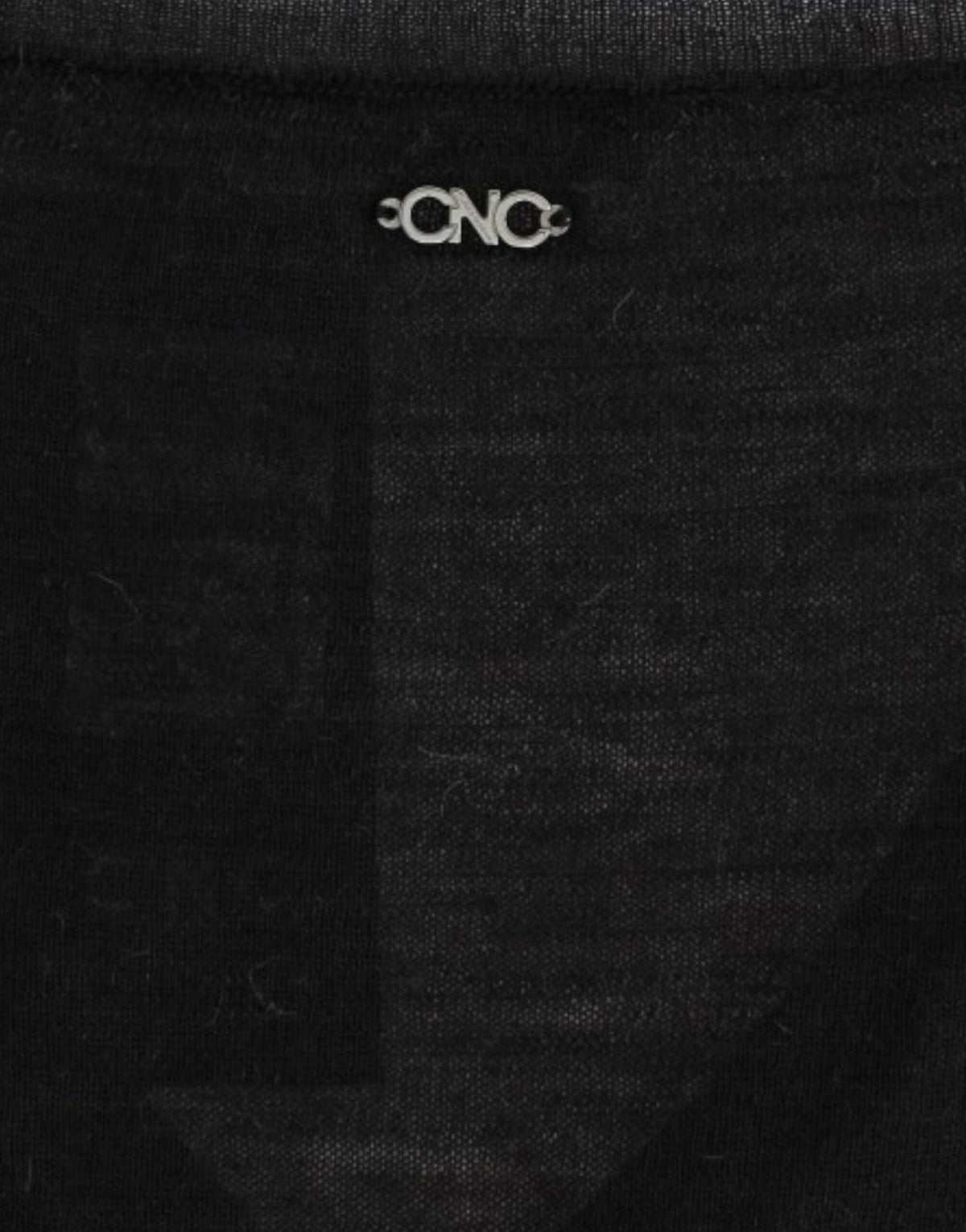 Black V-neck lightweight sweater - X excelência