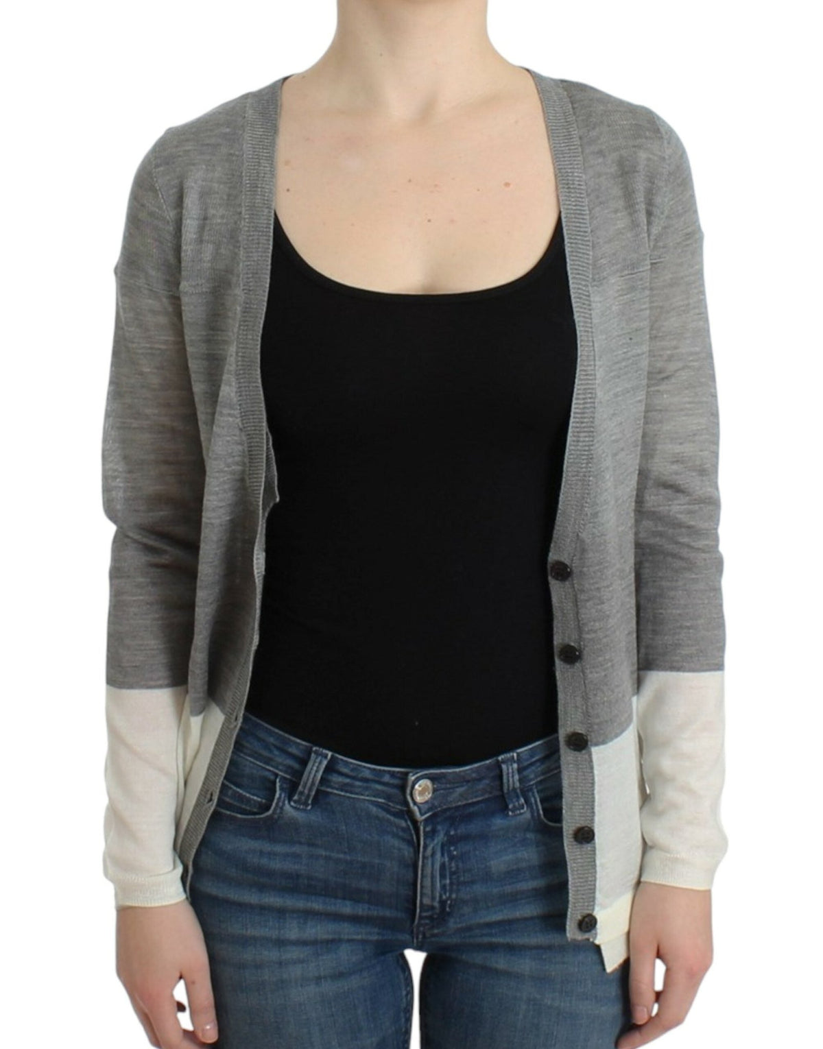 Gray lightweight cardigan - X excelência