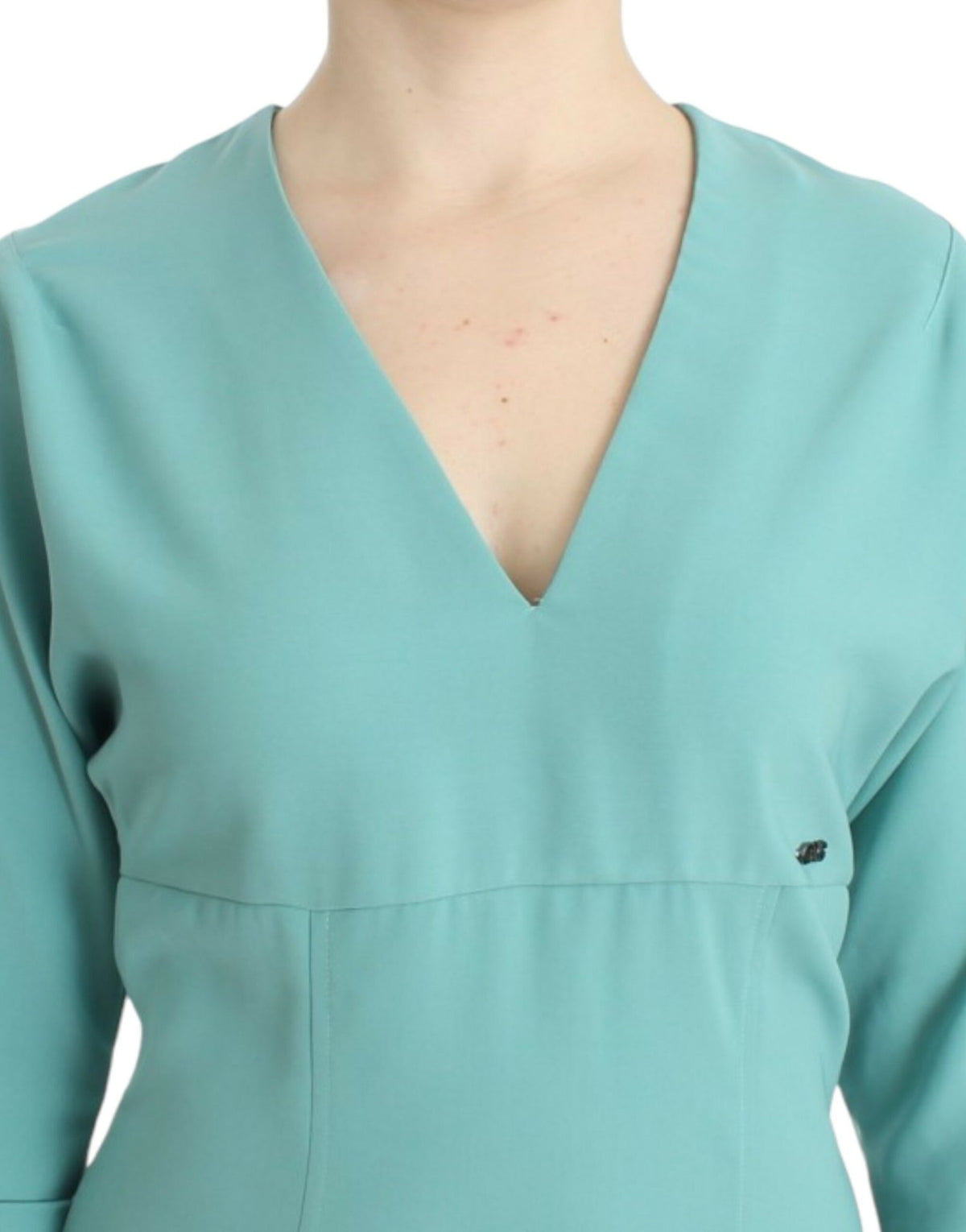 Green 3/4 sleeved sheath dress - X excelência