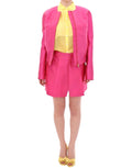 Pink silk blend jacket - X excelência