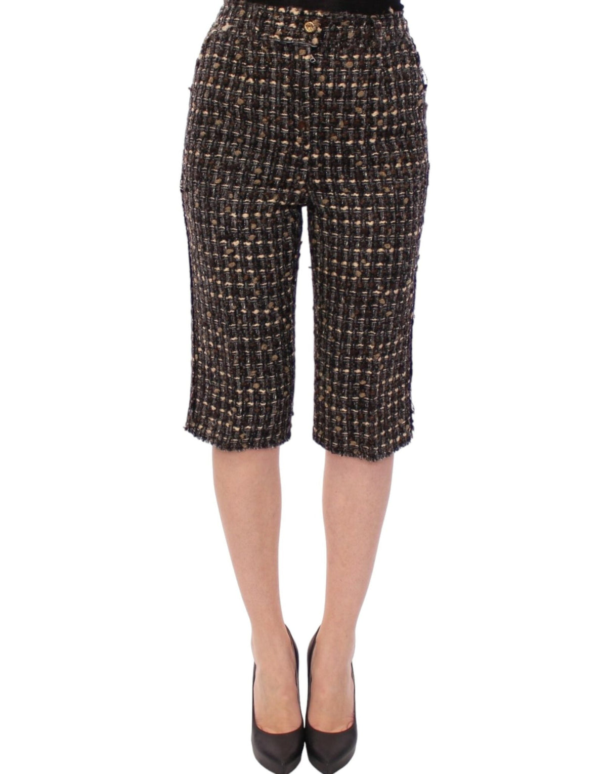 Multicolor Wool Shorts Pants - X excelência