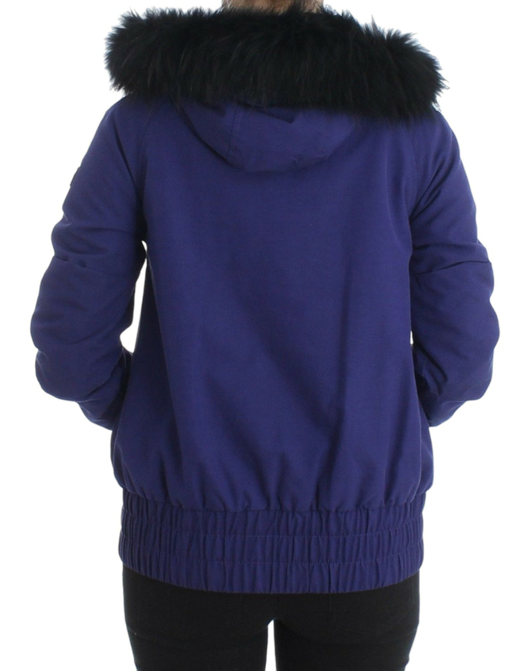 Blue Padded Jacket Hooded Short K-Way - X excelência