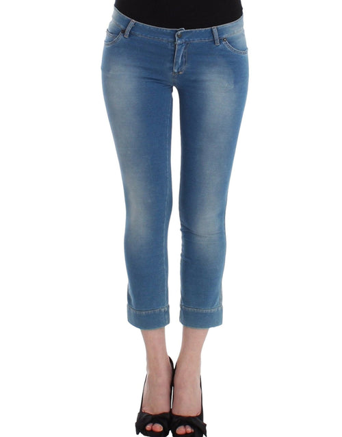 Beachwear Blue Jeans Capri Pants Cropped - X excelência