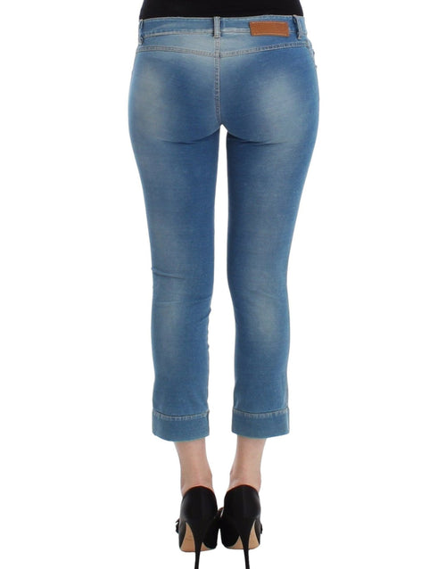 Beachwear Blue Jeans Capri Pants Cropped - X excelência