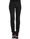 Black Slim Jeans Denim Pants Skinny Leg Stretch - X excelência