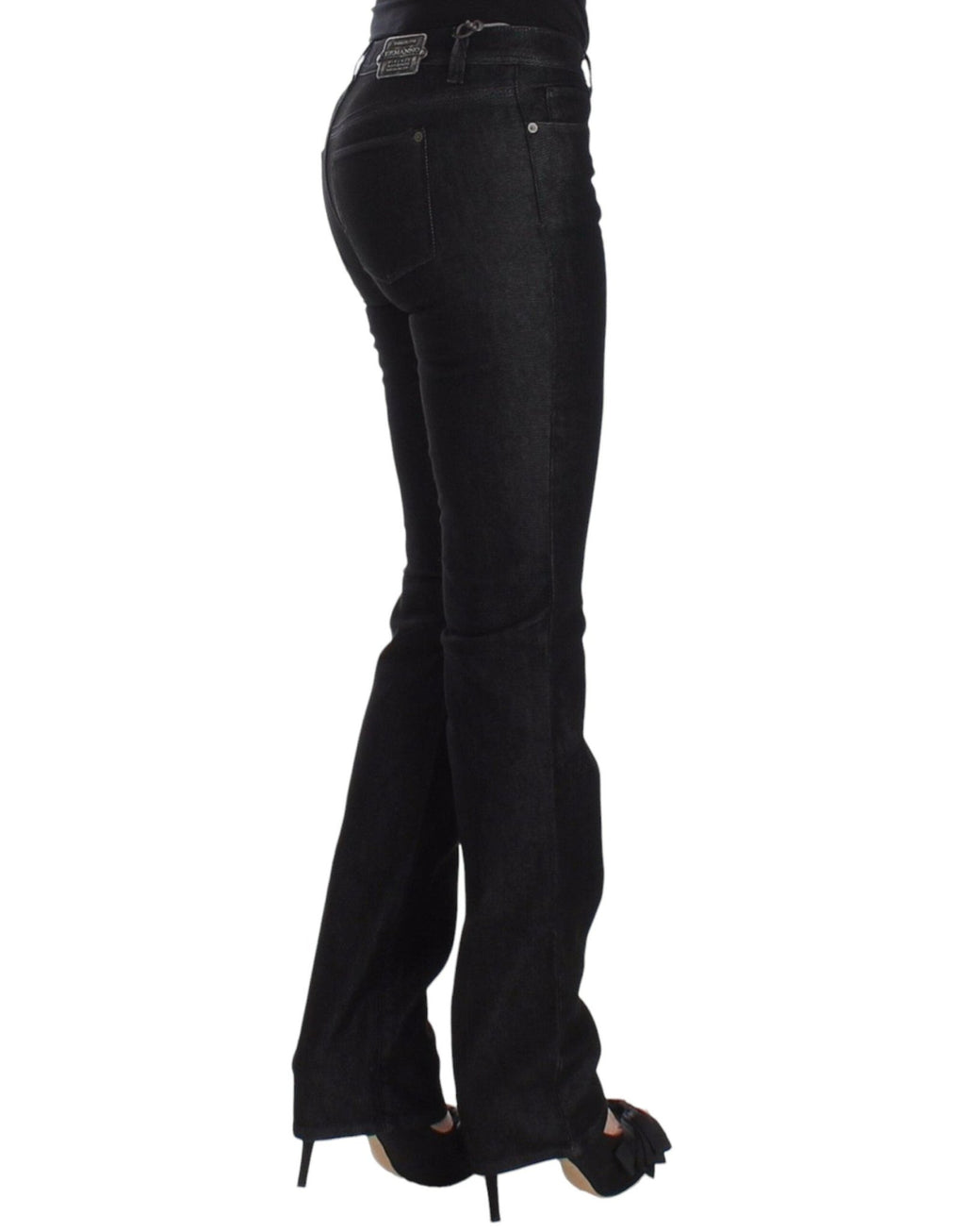 Black Slim Jeans Denim Pants Skinny Leg Stretch - X excelência