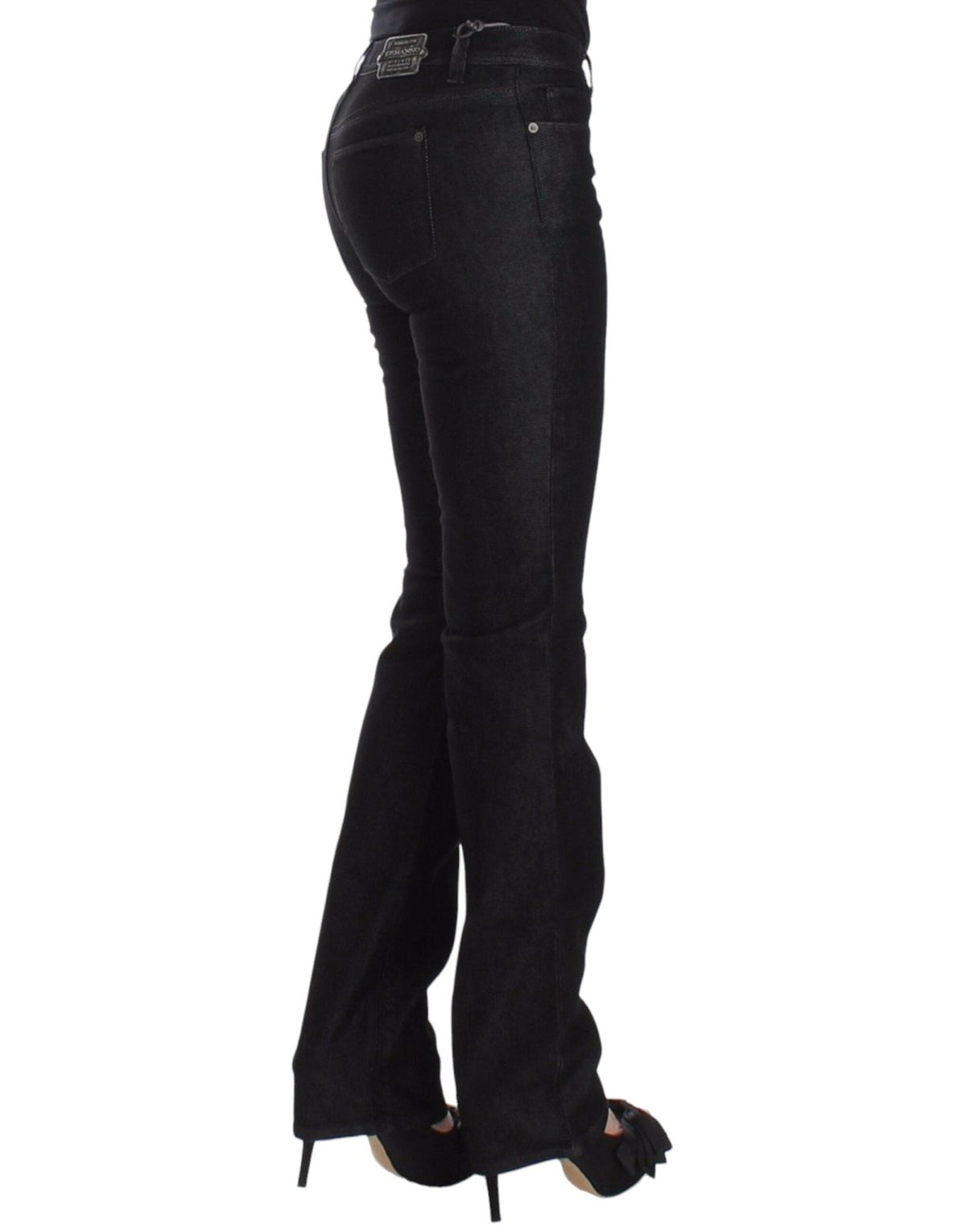 Black Slim Jeans Denim Pants Skinny Leg Stretch - X excelência