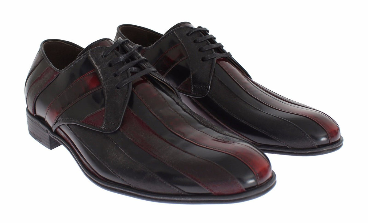 Black Bordeaux Leather Dress Formal Shoes - X excelência
