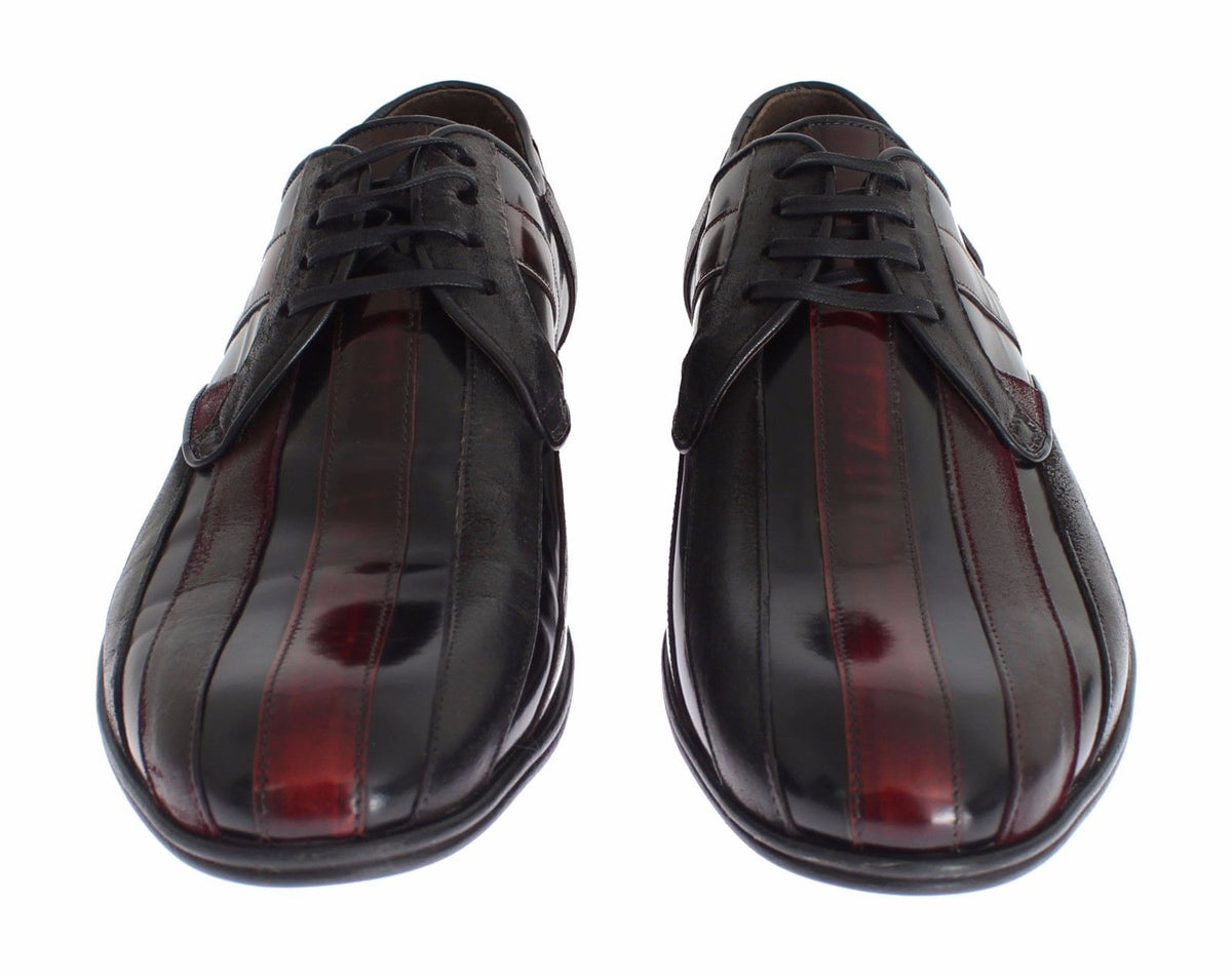 Black Bordeaux Leather Dress Formal Shoes - X excelência