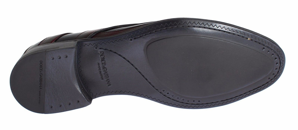 Black Bordeaux Leather Dress Formal Shoes - X excelência